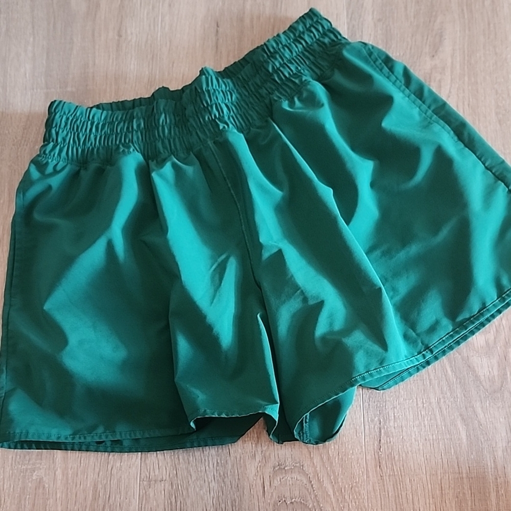 Aerie Green High-Rise Shorts